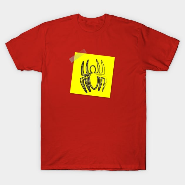 Post-it spider T-Shirt by obmik